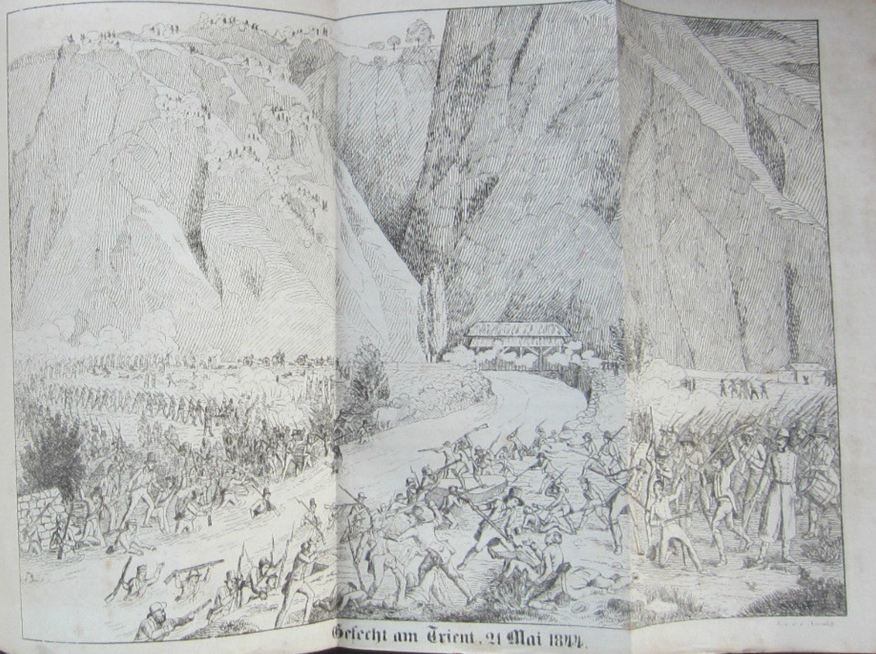 21 mai 1844. Le défilé du Trient, à Vernayaz en Valais, est le théâtre de combats féroces.
