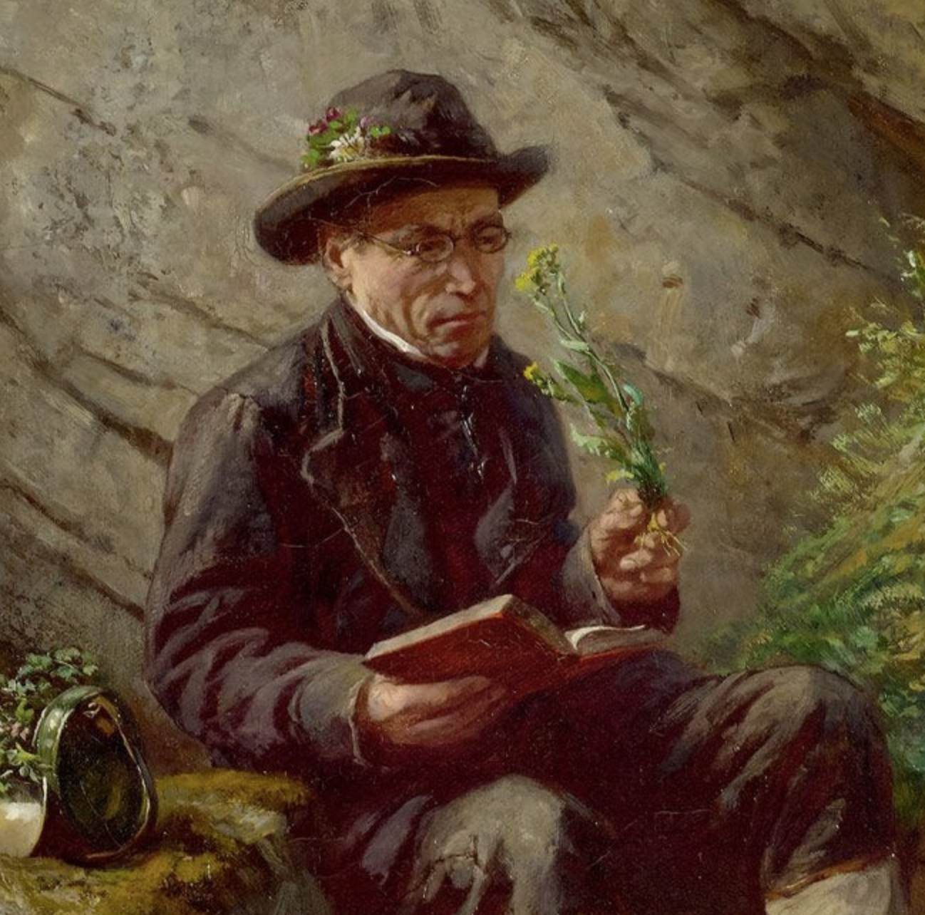Détail Botaniste de Raphael Ritz (1883)
